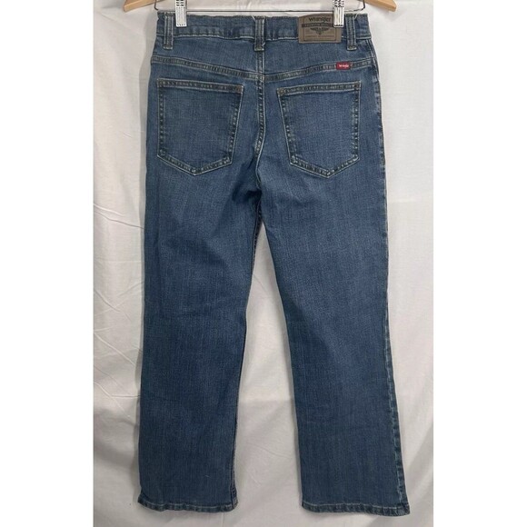 Wrangler Classic Bootcut Jeans Adjustable Waist Boys Size 14 Med Wash - Picture 6 of 16